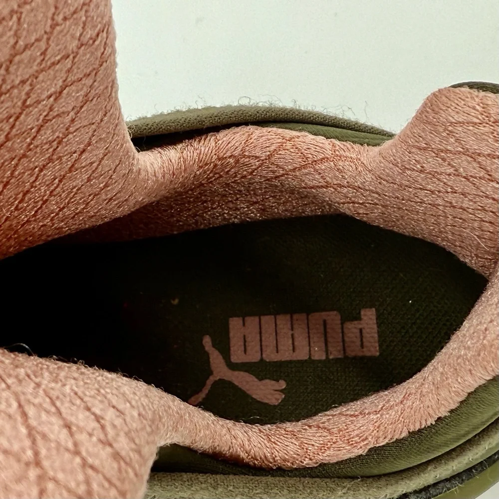 Puma Green Sneakers with Pink Highlights - Picture 8 of 9